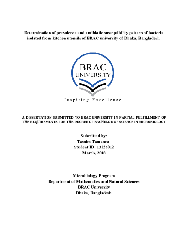 (PDF) Determination of prevalence and antibiotic susceptibility pattern ...