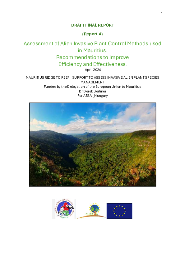 (PDF) Assessment of Alien Invasive Plant Control Methods used in ...