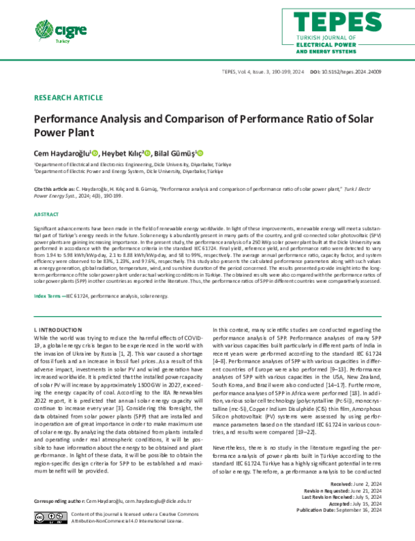 (PDF) Performance Analysis and Comparison of Performance Ratio of Solar ...