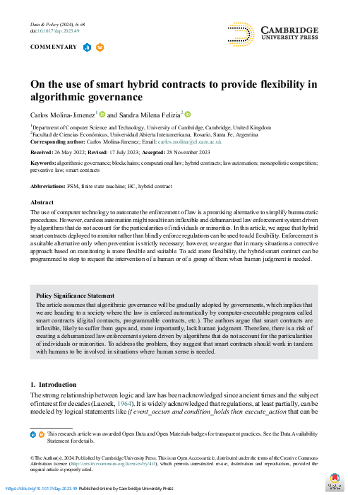 (PDF) On the use of smart hybrid contracts to provide flexibility in ...