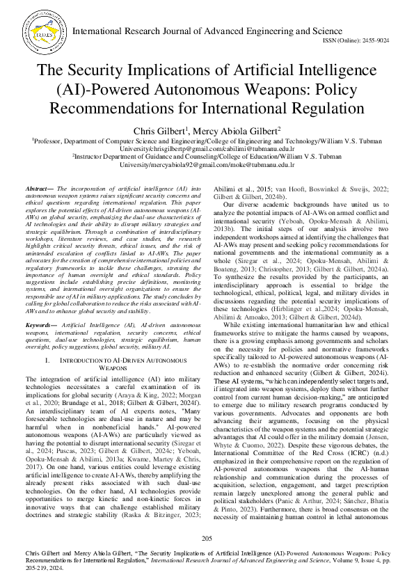 (PDF) The Security Implications of Artificial Intelligence (AI)-Powered ...