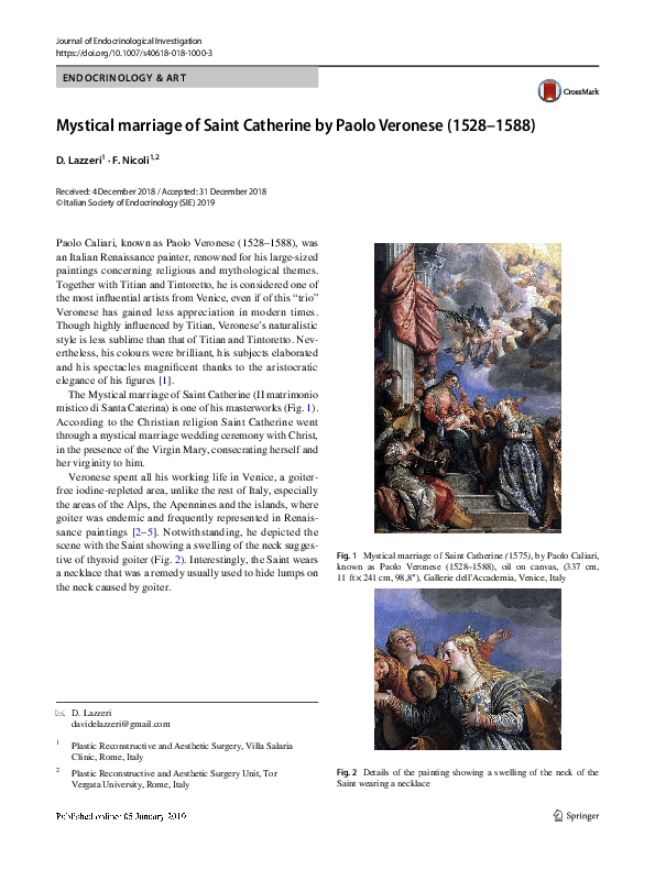 (PDF) Mystical marriage of Saint Catherine by Paolo Veronese (1528–1588)