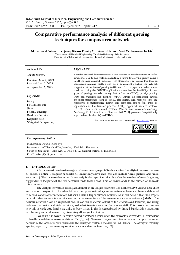 (PDF) Comparative performance analysis of different queuing techniques ...