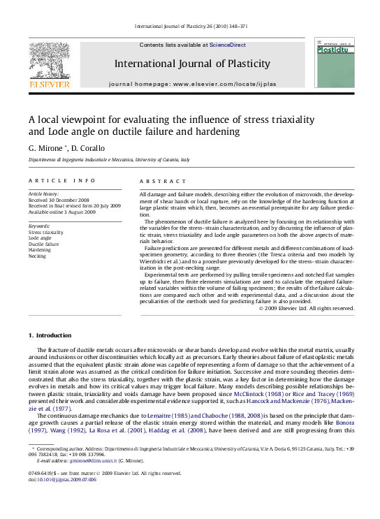 (PDF) A local viewpoint for evaluating the influence of stress ...