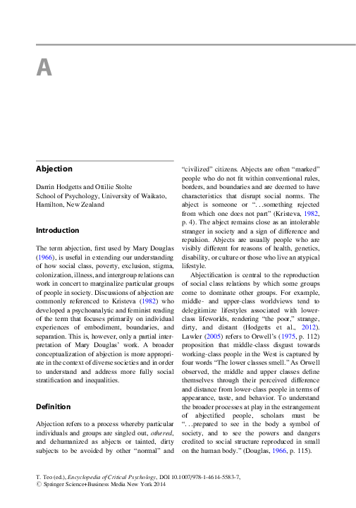 (PDF) Abjection