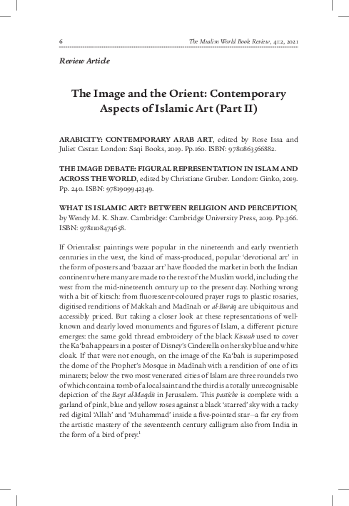 (PDF) The Image and the Orient: Contemporary Aspects of Islamic Art ...