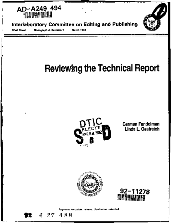 (PDF) Reviewing the Technical Report