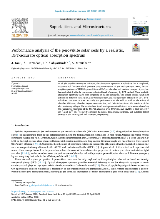 (PDF) Performance analysis of perovskite solar cells in 2013–2018 using ...
