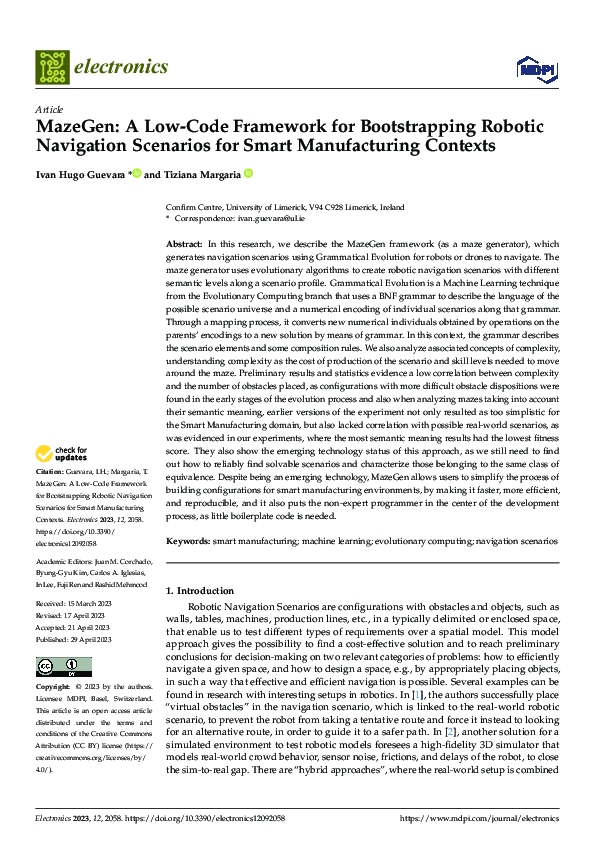 (PDF) MazeGen: A Low-Code Framework for Bootstrapping Robotic ...