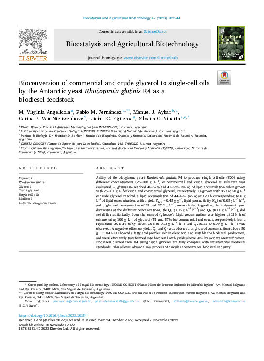 (PDF) Bioconversion of commercial and crude glycerol to single-cell ...