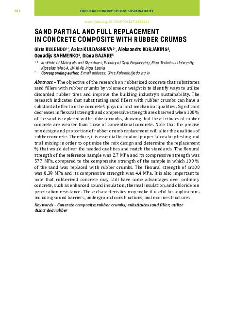 (PDF) Sand Partial and Full Replacement in Concrete Composite with ...