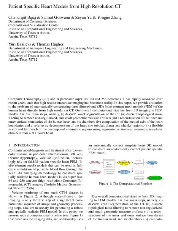 (PDF) Patient specific heart models from high resolution CT