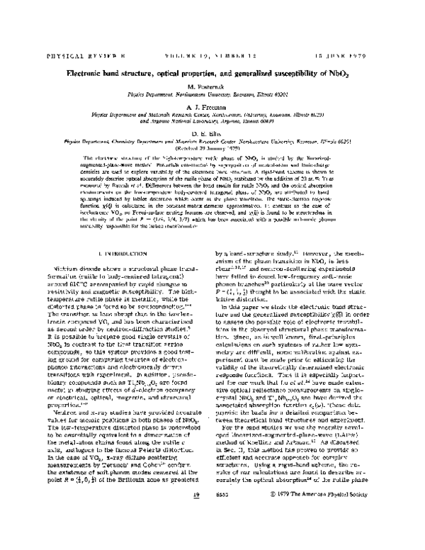 (PDF) Electronic Band Structure, Optical Properties, and Photocatalytic ...