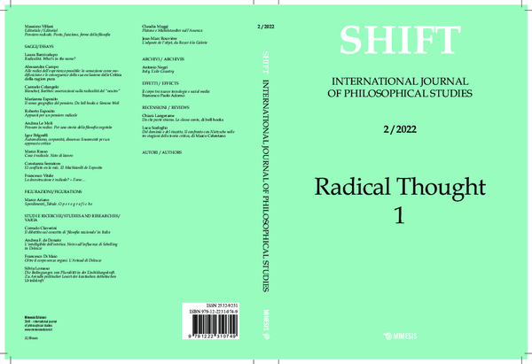 (PDF) Rivista Shift. International Journal of Philosophical Studies - Vol 9