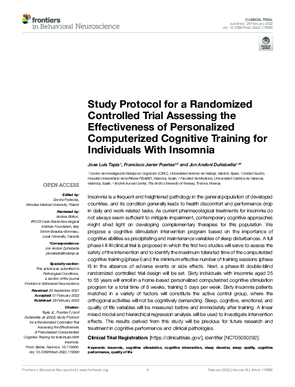 (PDF) Study Protocol for a Randomized Controlled Trial Assessing the ...