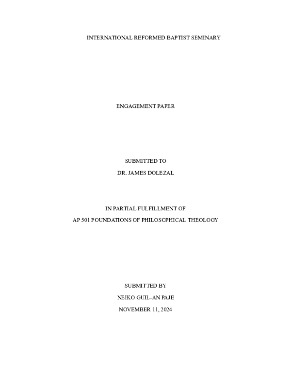 (PDF) Thomas Aquinas on Philosophy and the Preambles of Faith ...