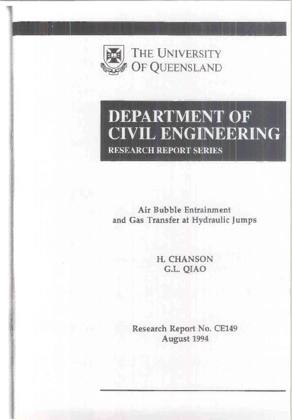 (PDF) Air Bubble Entrainment and Gas Transfer at Hydraulic Jumps