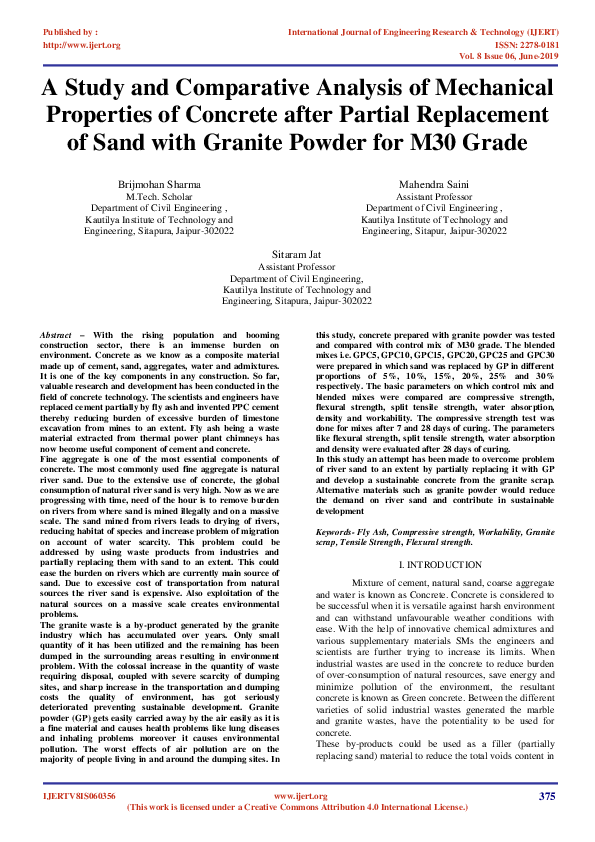 (PDF) A Study and Comparative Analysis of Mechanical Properties of ...