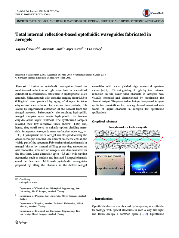 (PDF) Total internal reflection-based optofluidic waveguides fabricated ...