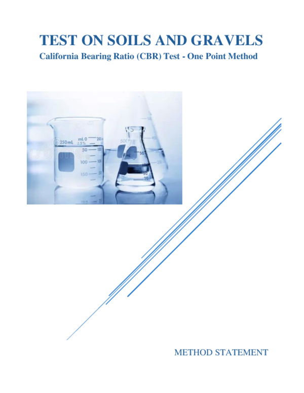 (PDF) California Bearing Ratio Test-One Point Method (Test on Soils and ...