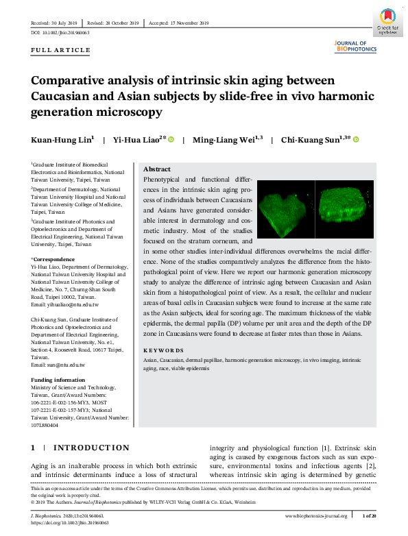(PDF) Comparative analysis of intrinsic skin aging between Caucasian ...