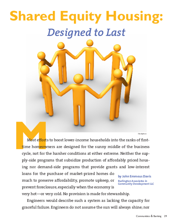 (PDF) Shared equity housing: designed to last