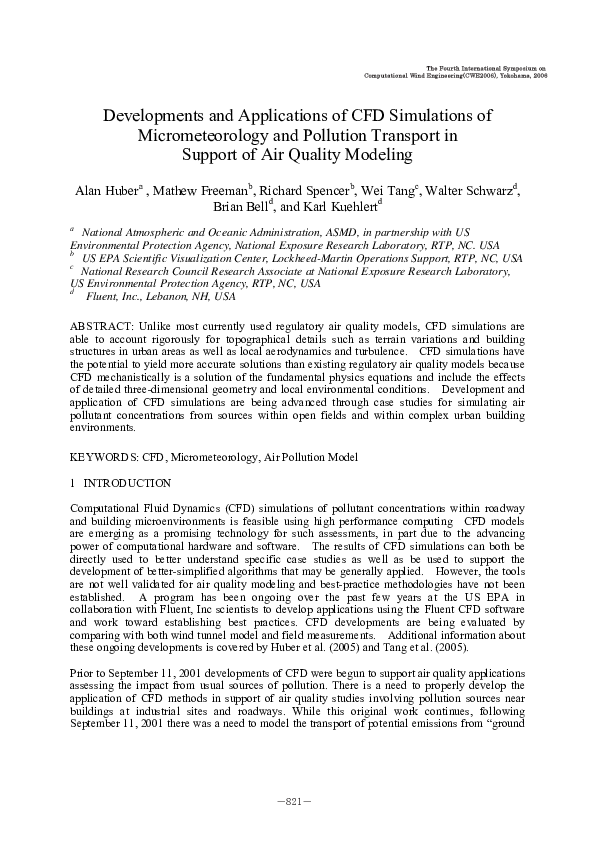 (PDF) Developments and Applications of CFD Simulations of ...