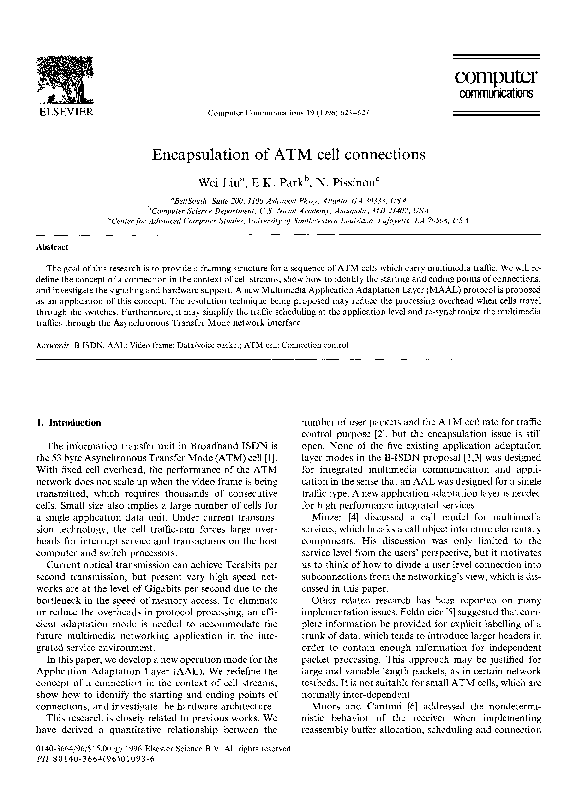 (PDF) Encapsulation of ATM cell connections