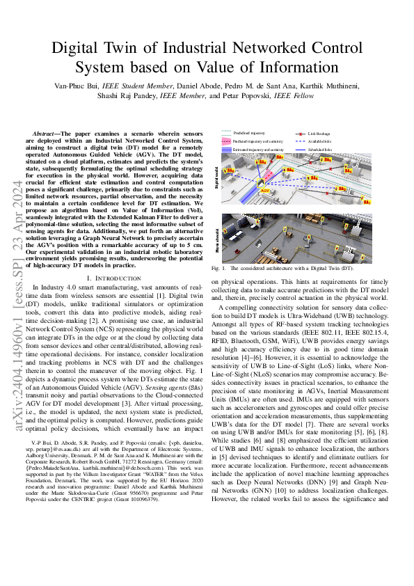 (PDF) Digital Twin of Industrial Networked Control System based on ...