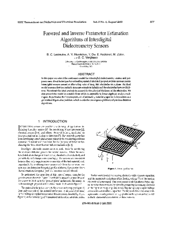 (PDF) Forward and inverse parameter estimation algorithms of ...