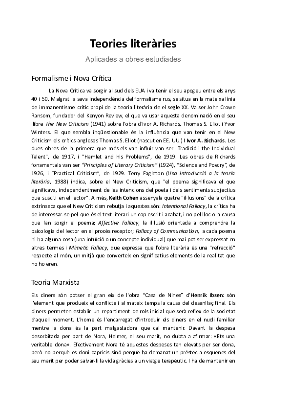 (PDF) Teories literàries