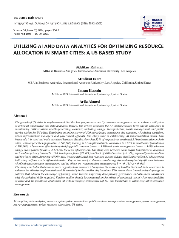 (PDF) UTILIZING AI AND DATA ANALYTICS