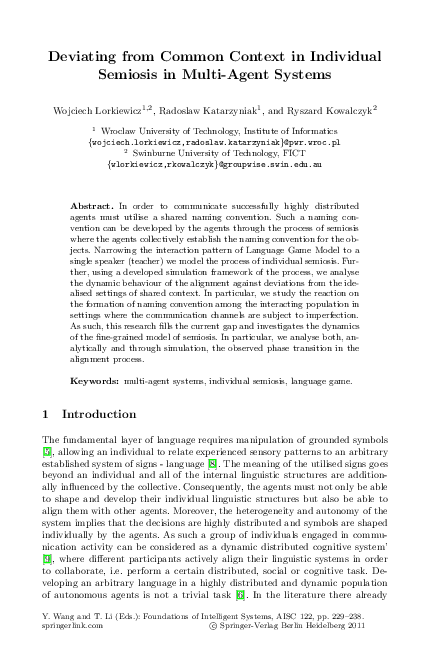 (PDF) Deviating from Common Context in Individual Semiosis in Multi ...