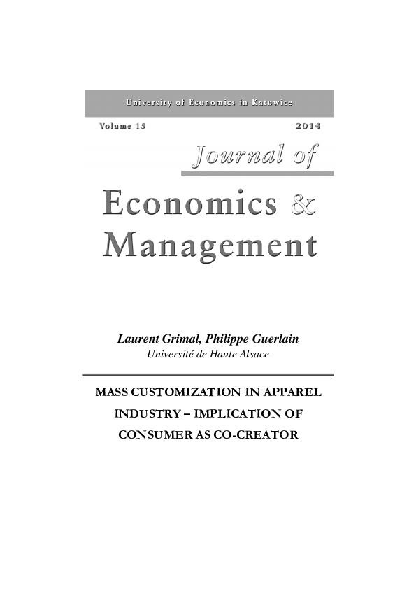 (PDF) Mass customization in the apparel industry: implication of ...
