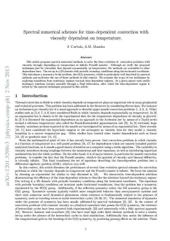Pdf A Spectral Semi Implicit Method