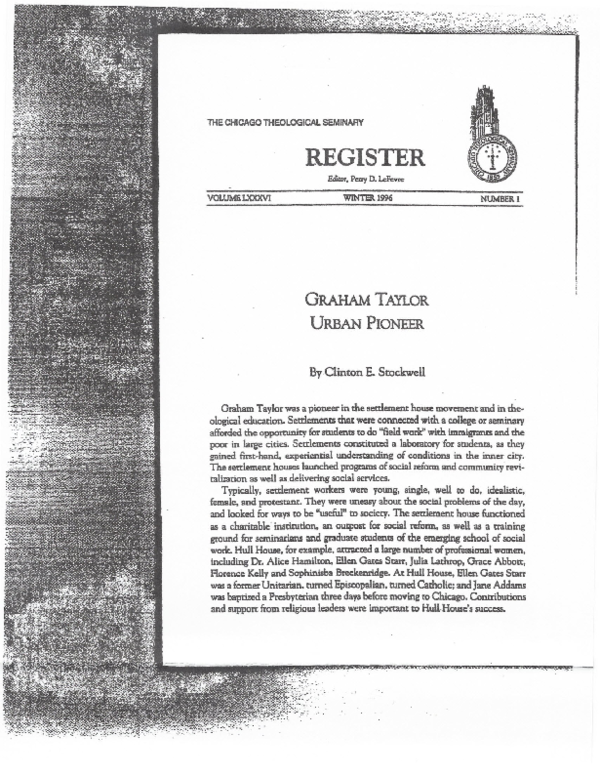 (PDF) Graham Taylor Horizontal Scan
