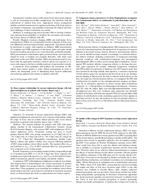 (PDF) 36. Dose–response relationships for enzyme replacement therapy ...
