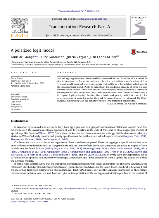 (PDF) A polarized logit model | Ignacio Jiménez Vargas - Academia.edu