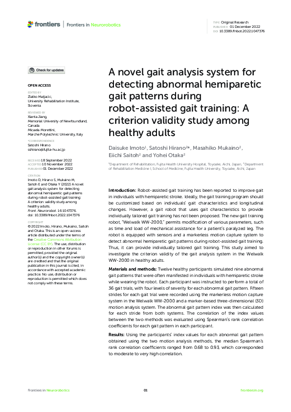 (PDF) A novel gait analysis system for detecting abnormal hemiparetic ...