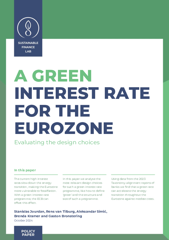 (PDF) A green interest rate for Europe