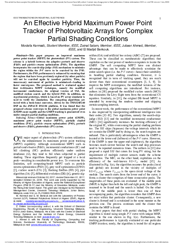 (PDF) An Effective Hybrid Maximum Power Point Tracker of Photovoltaic ...