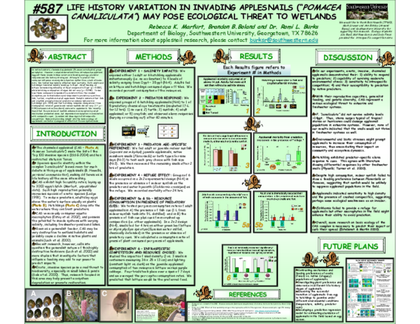 (PDF) Life History Variation in Invading Applesnails (“Pomacea ...