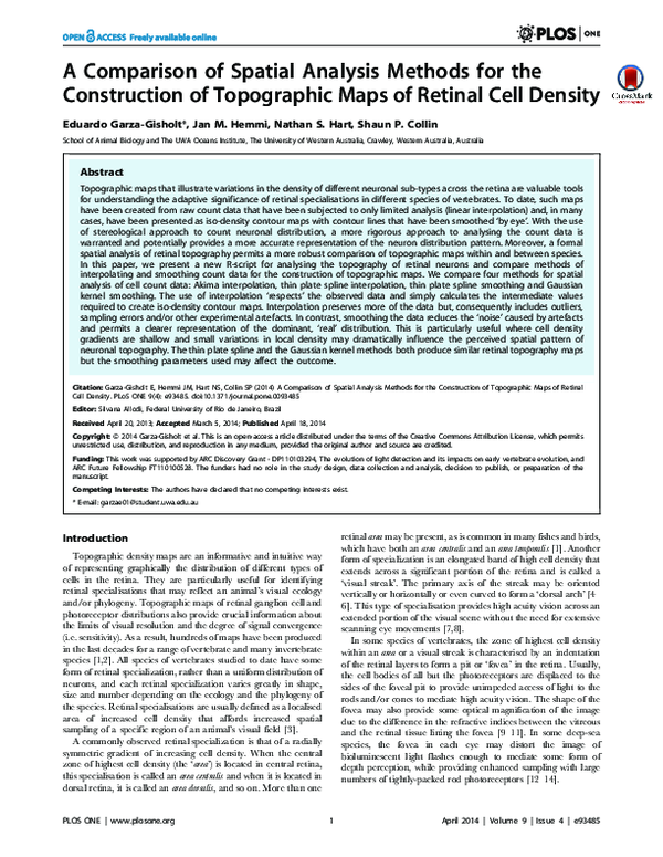(PDF) A Comparison of Spatial Analysis Methods for the Construction of ...