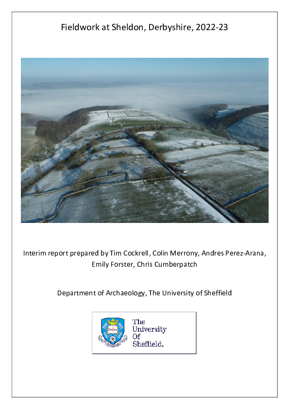 (PDF) Fieldwork at Sheldon, Derbyshire, 2022-23