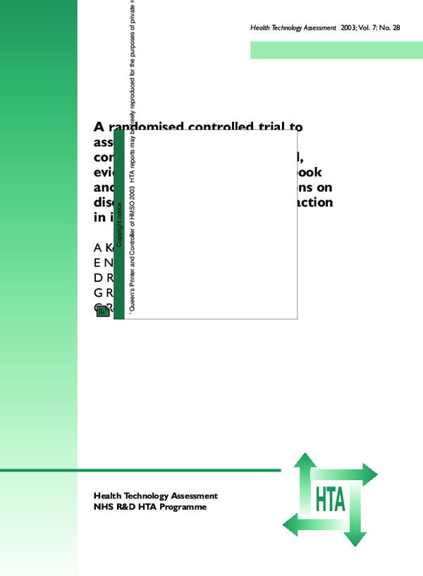 (PDF) A randomised controlled trial to assess the impact of a package ...