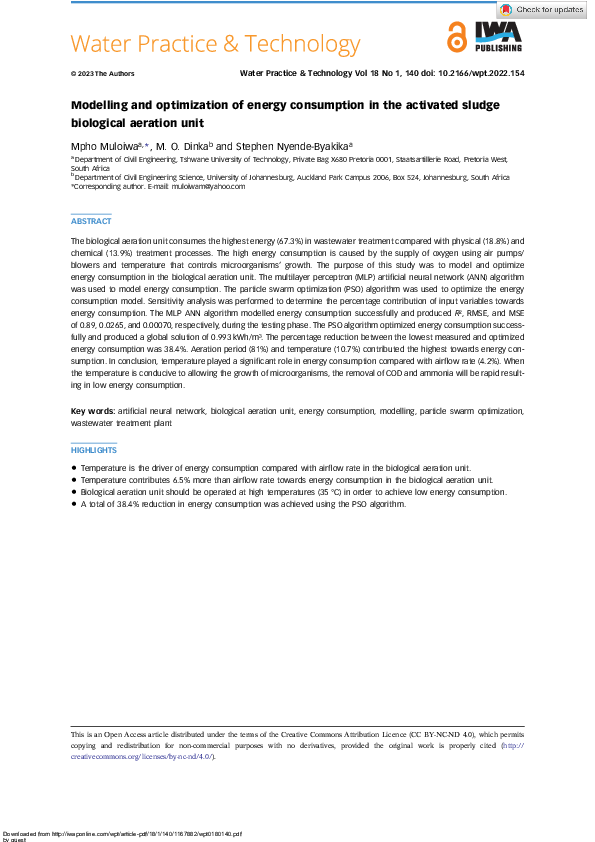 (PDF) Modelling and optimization of energy consumption in the activated ...