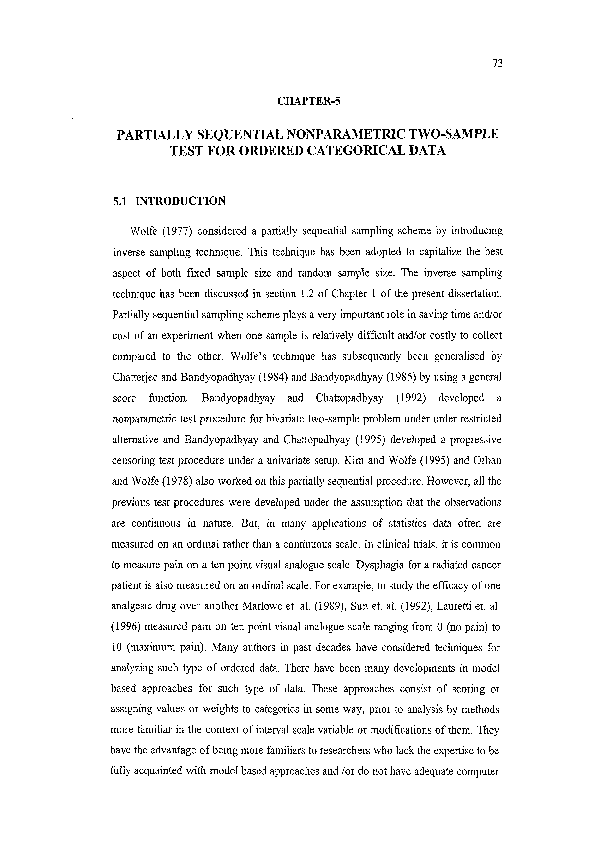 (PDF) Partially sequential nonparametric two-"sample test for ordered ...