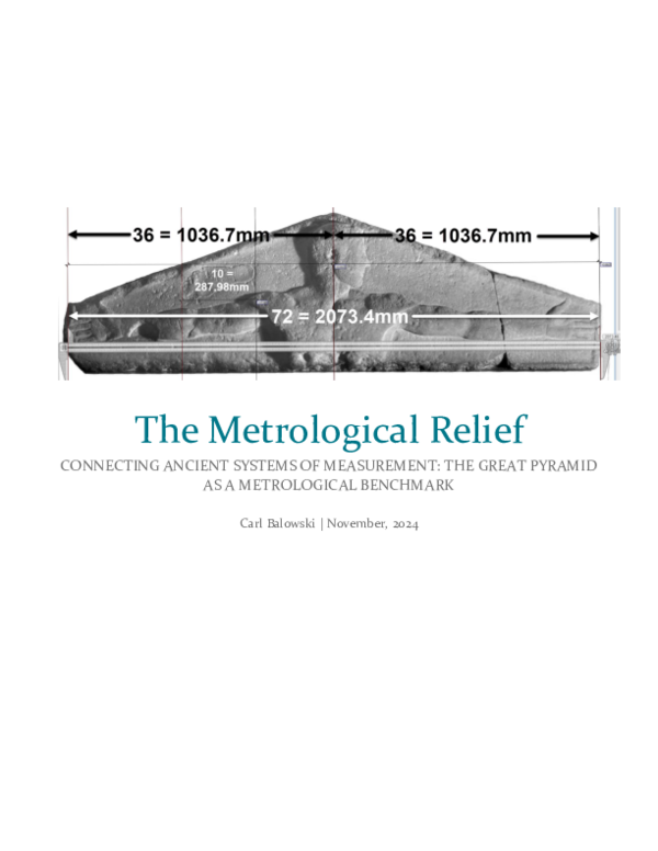 (PDF) The Metrological Relief: Connecting Ancient Systems of ...