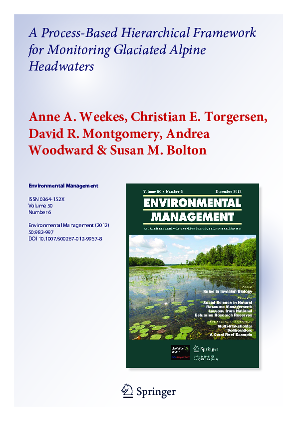 (PDF) A Process-Based Hierarchical Framework for Monitoring Glaciated ...