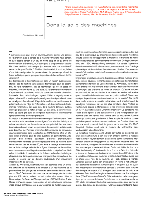 (PDF) Girard(Ch) Dans la salle des Machines